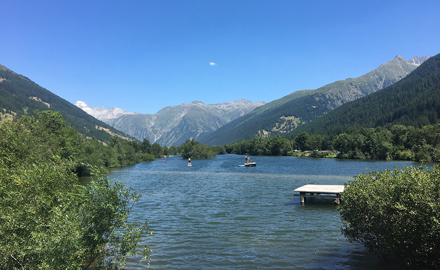 Les filtres UV dans le lac de Geschinen